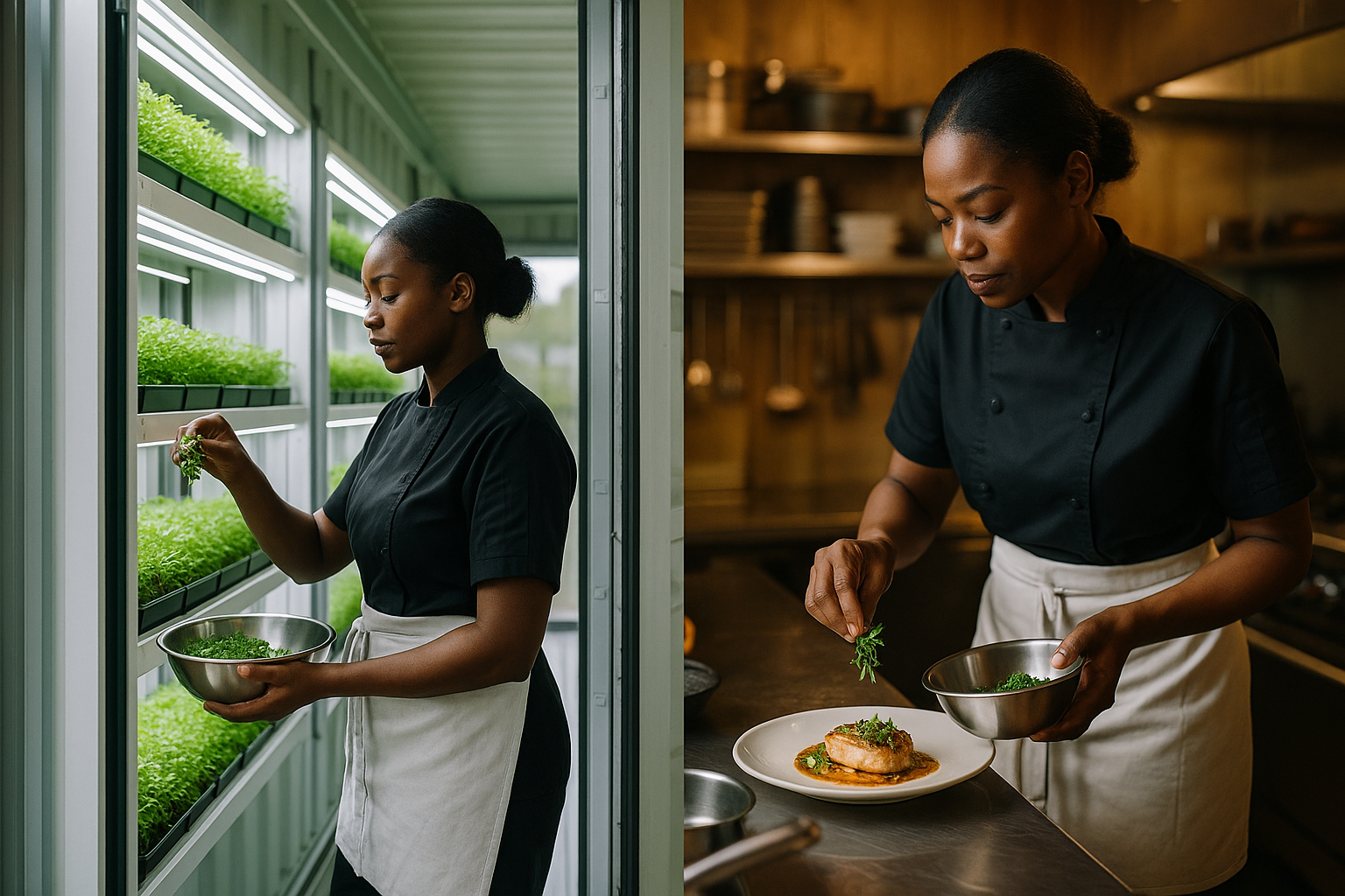 Restaurant Chef Using BotanIQ Fresh Herbs